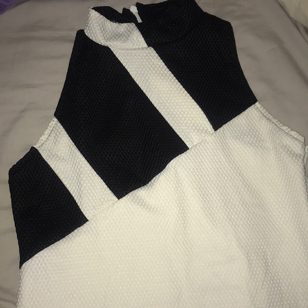 Adidas black and white dress